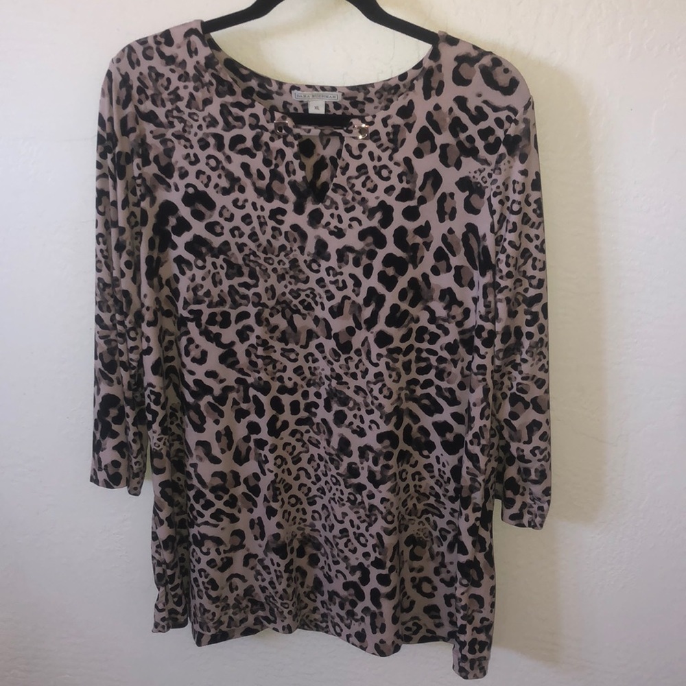 Dana Buchman Leapord Blouse